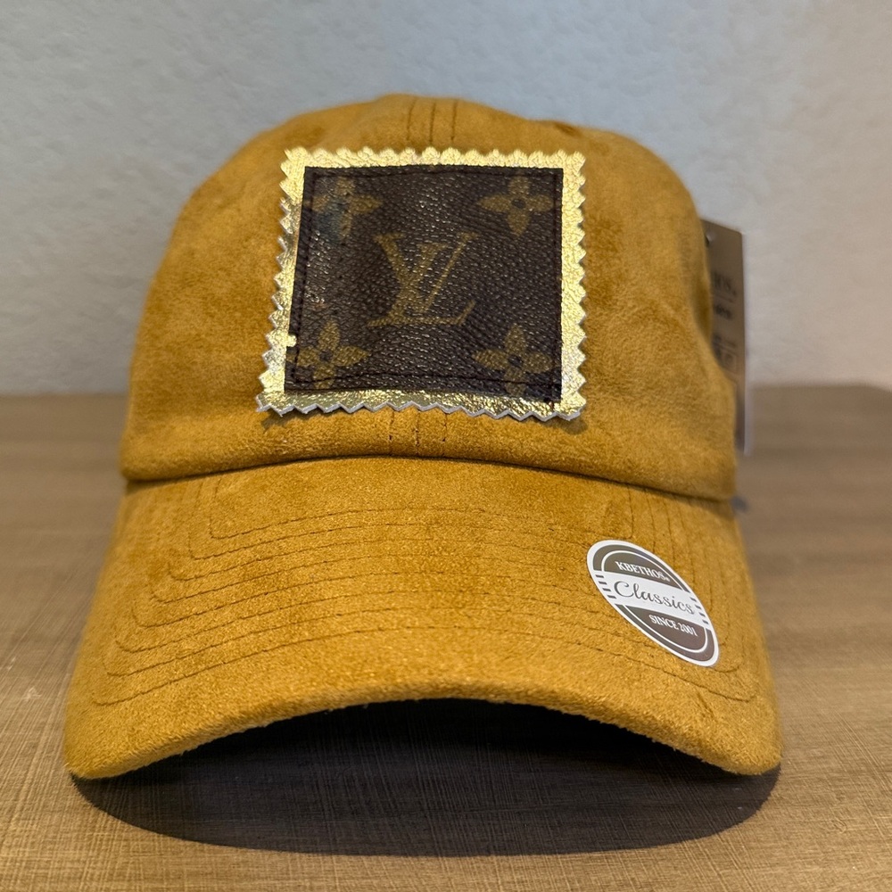 Gold Cap with LV Patch